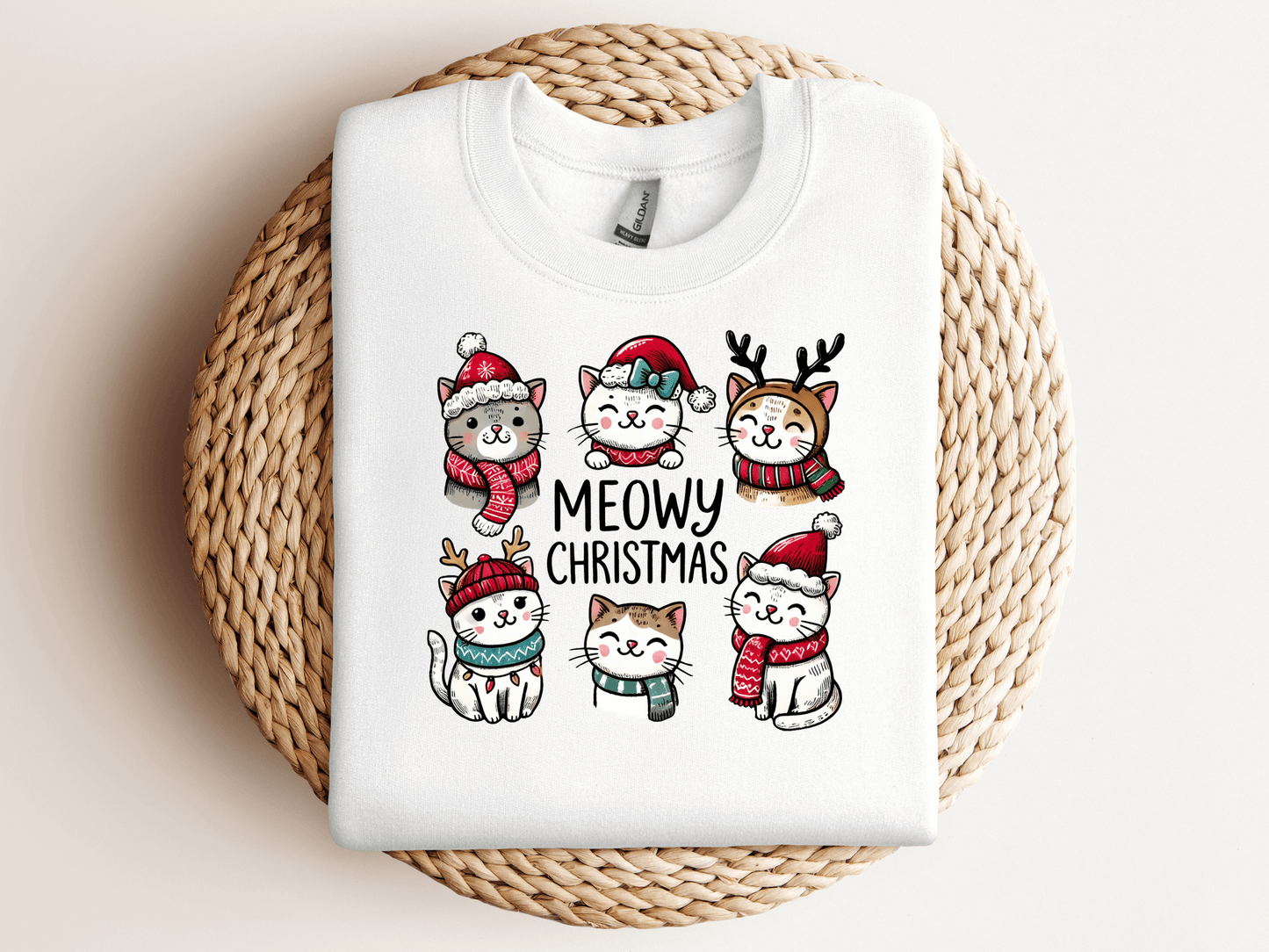 Sweatshirt de Noël Chats