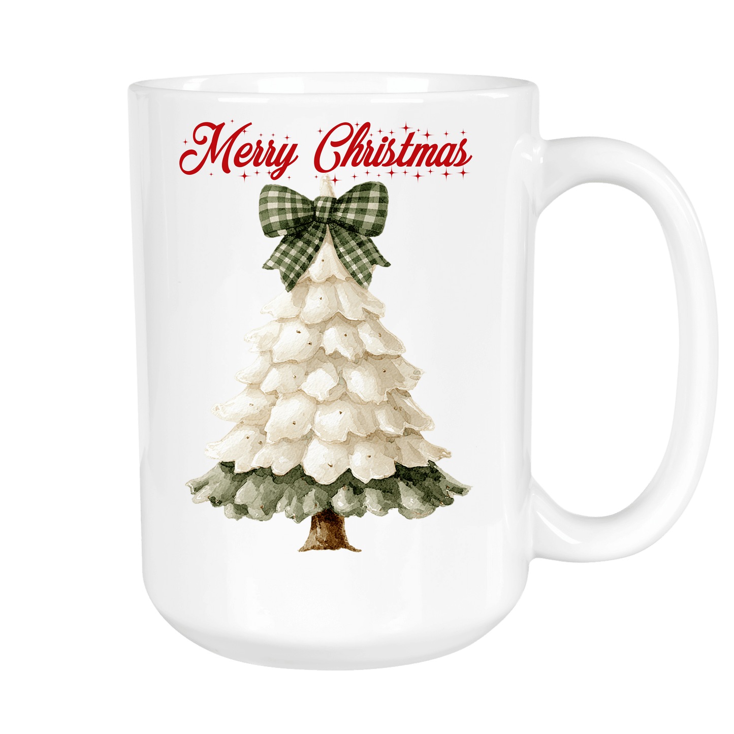 Mug Grande Aube 450 ml – Sapin & Nœud Vichy