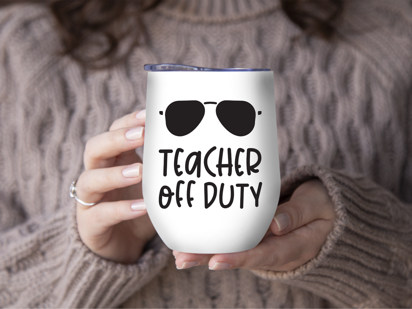 Tasse en Acier Inoxydable Personnalisable Teacher Off Duty