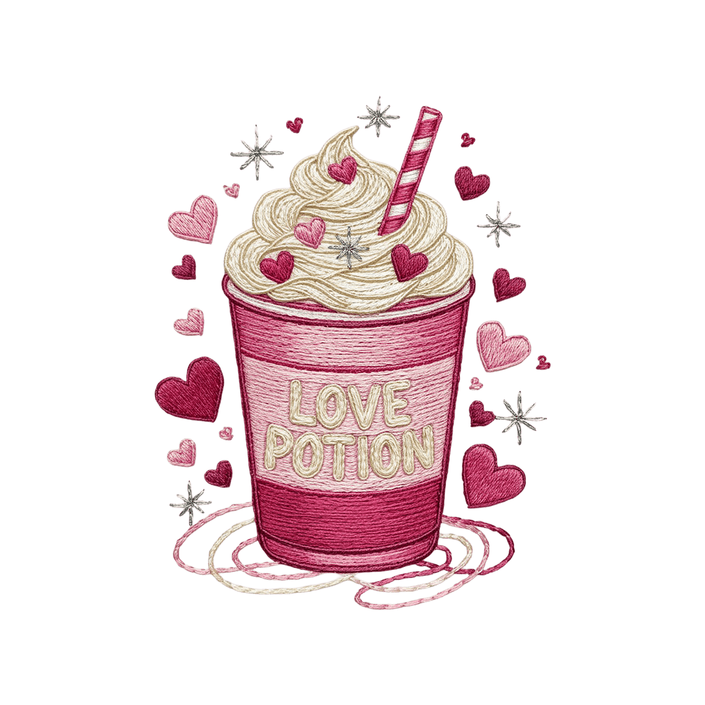 DTF Saint-Valentin – "Love Potion" Boisson Gourmande (Rose)