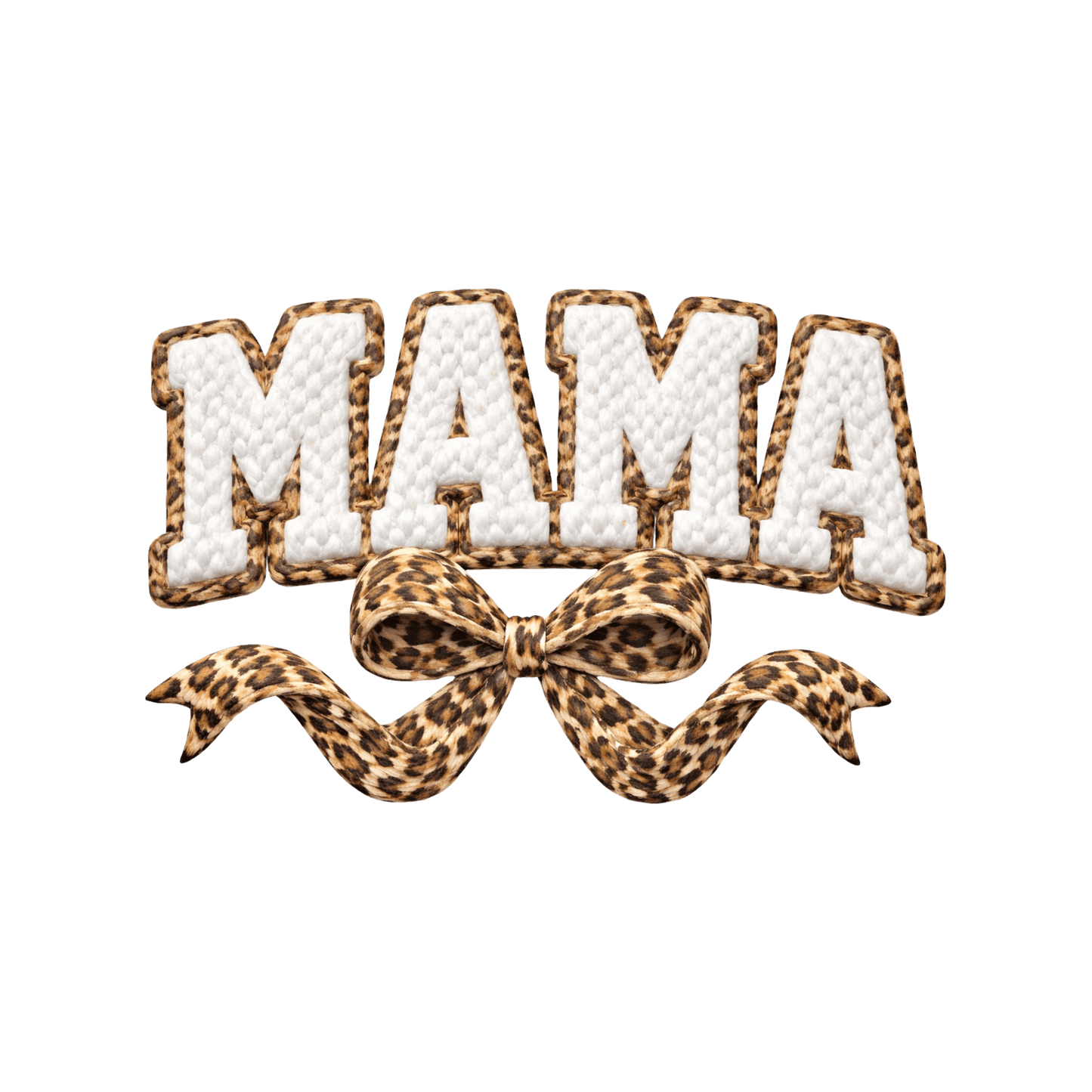 DTF Saint-Valentin – "Mama" Léopard & Nœud