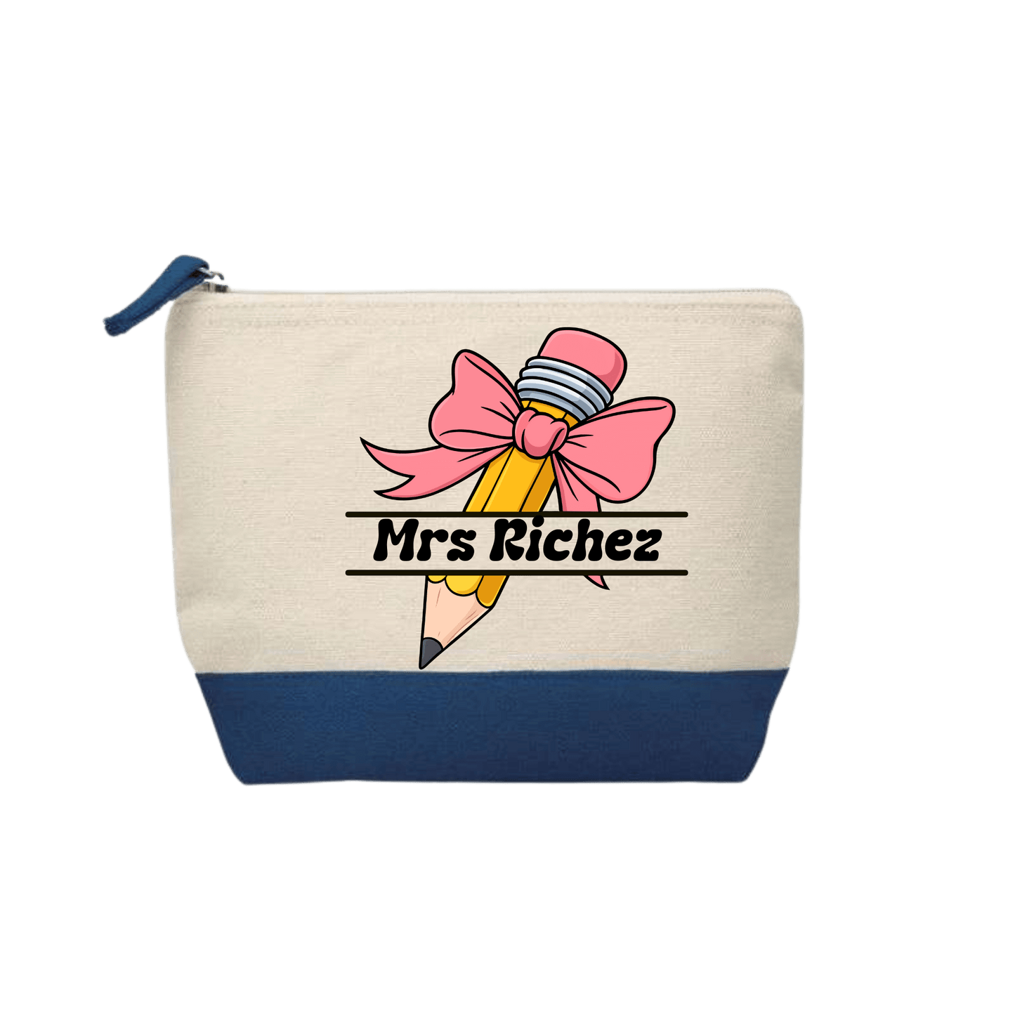 Trousse Voyageuse - Crayon & Noeud Rose