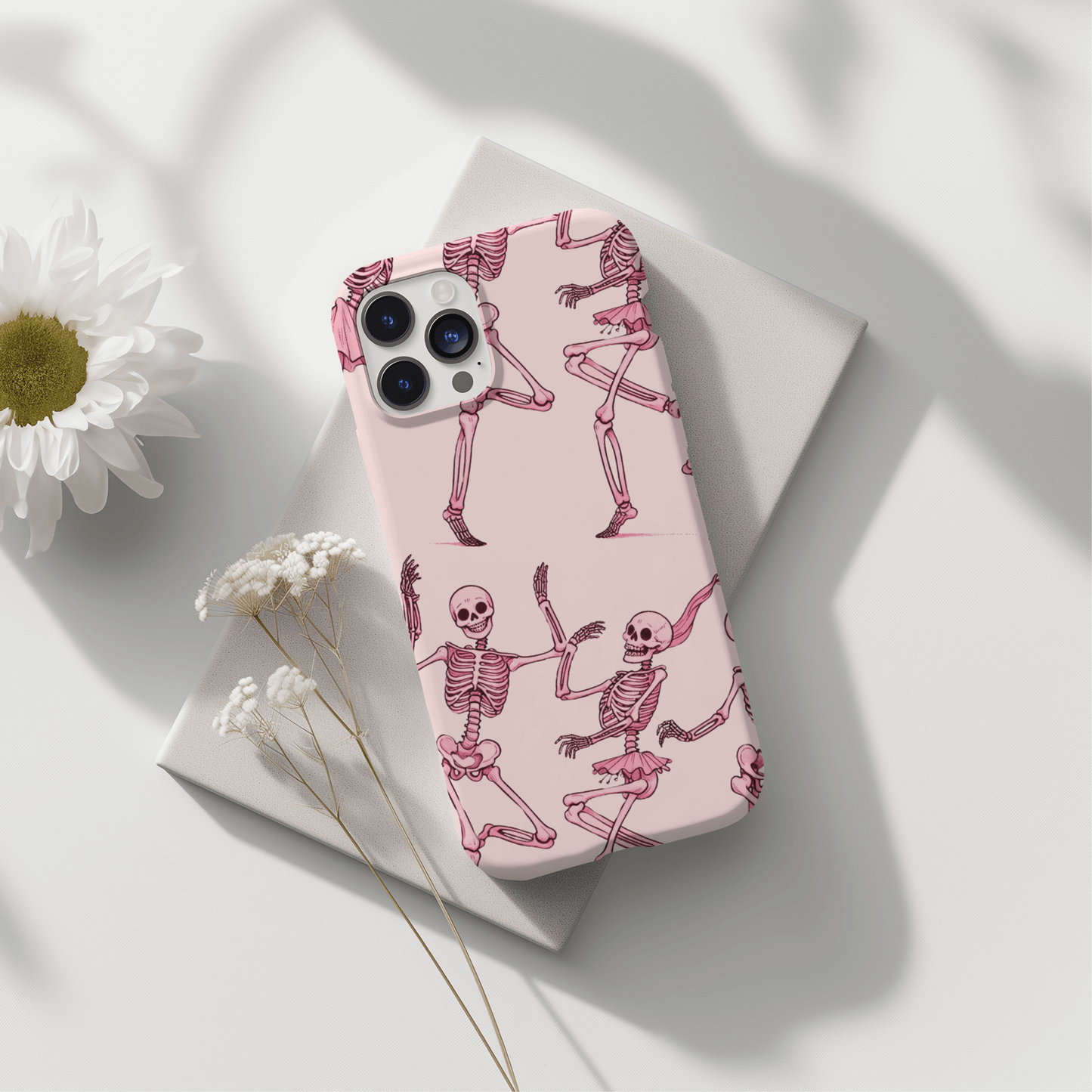Coque PureGuard iPhone – Danse des Squelettes Roses