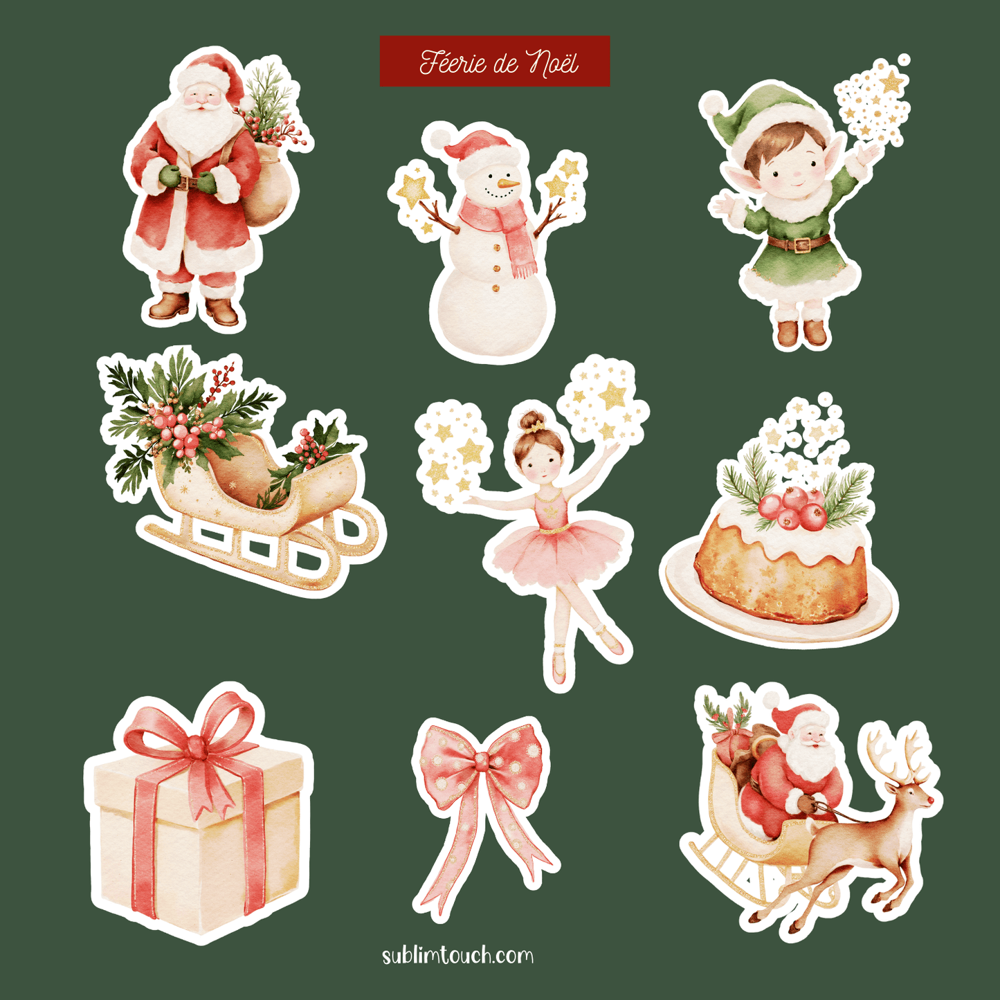 Sticker Sheet Noël – Pâtisseries & Magie