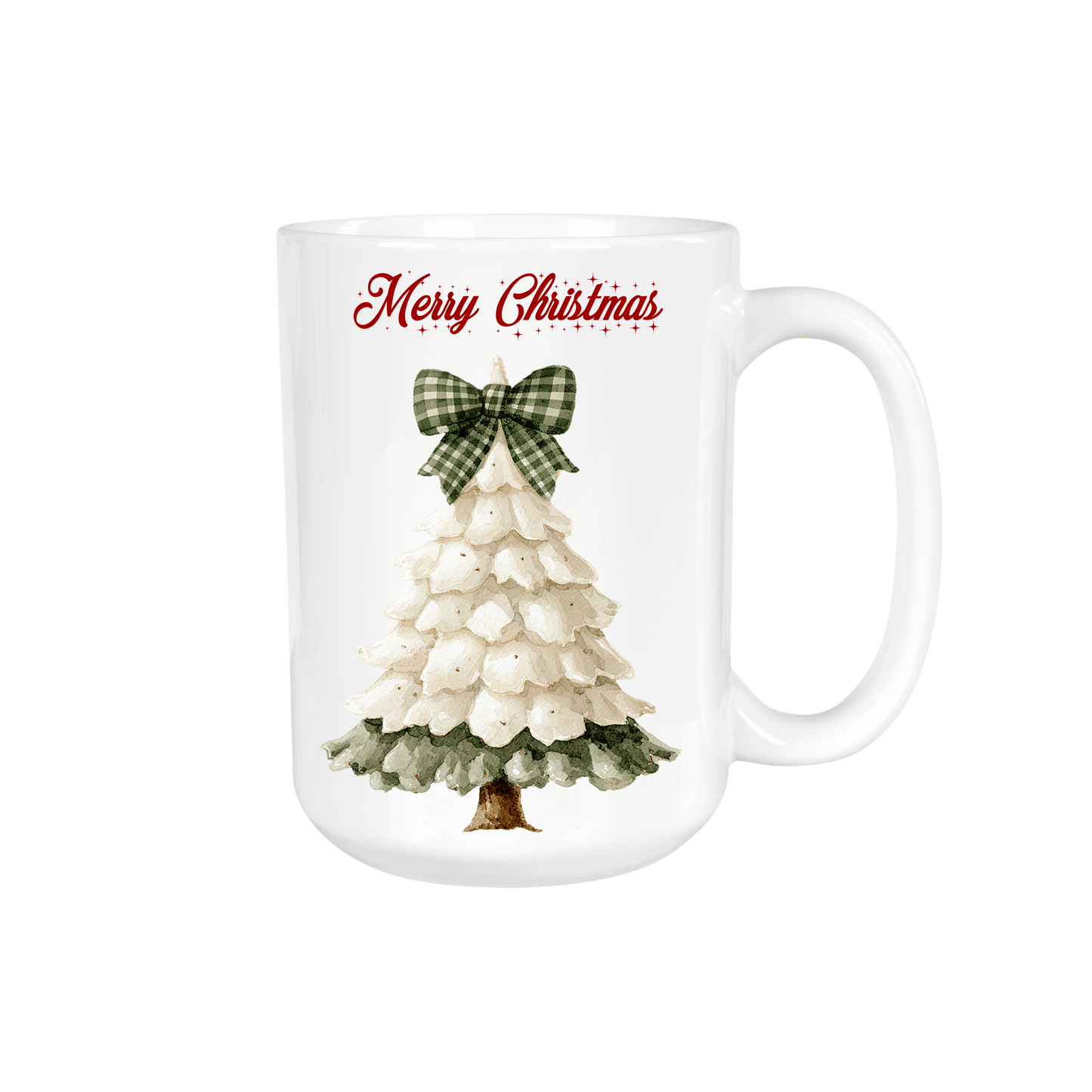 Mug Grande Aube 450 ml – Sapin & Nœud Vichy