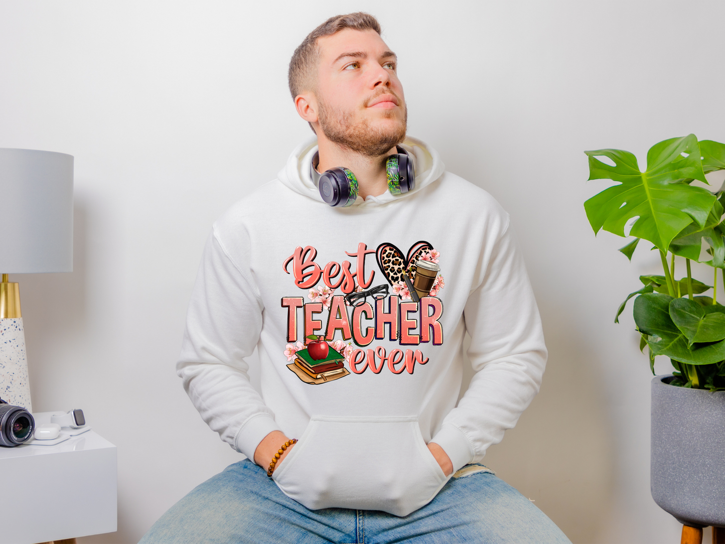 Hoodie Unisex Personnalisable Best Teacher Ever