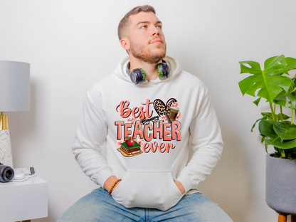 Hoodie Unisex Personnalisable Best Teacher Ever