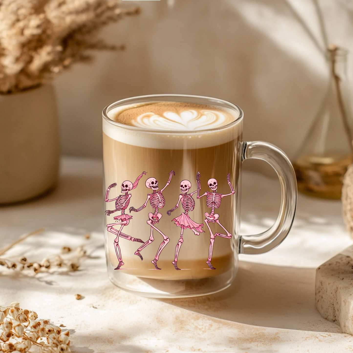 Mug Cristal - Danse des Squelettes Roses