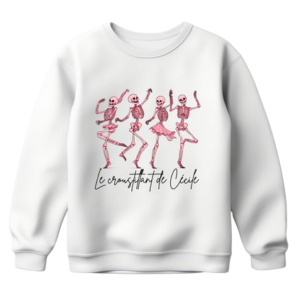 Sweat Harmonie Unisexe – Danse des Squelettes Roses