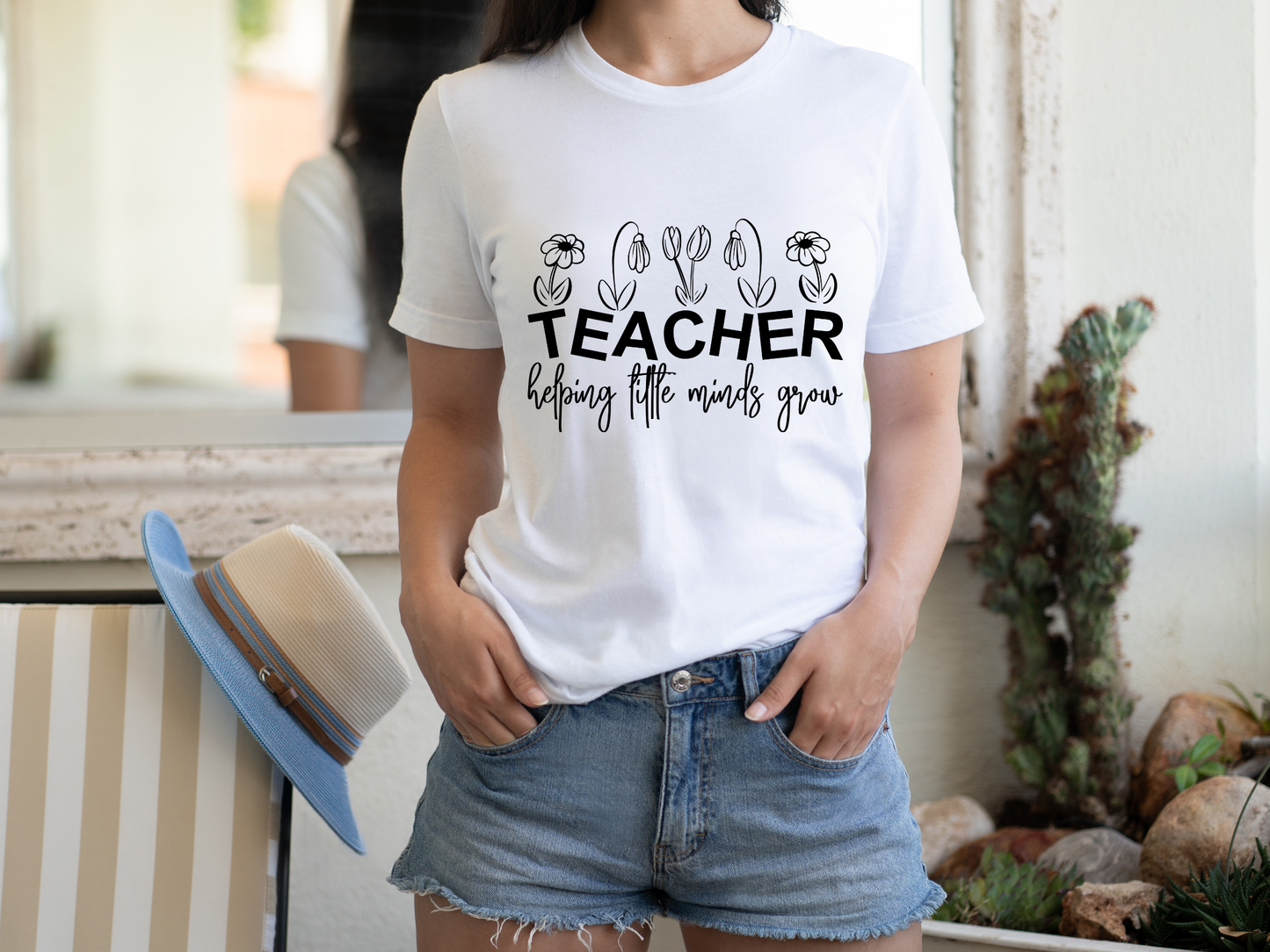 Tee-shirt à manche courte Personnalisable Teacher Off Duty