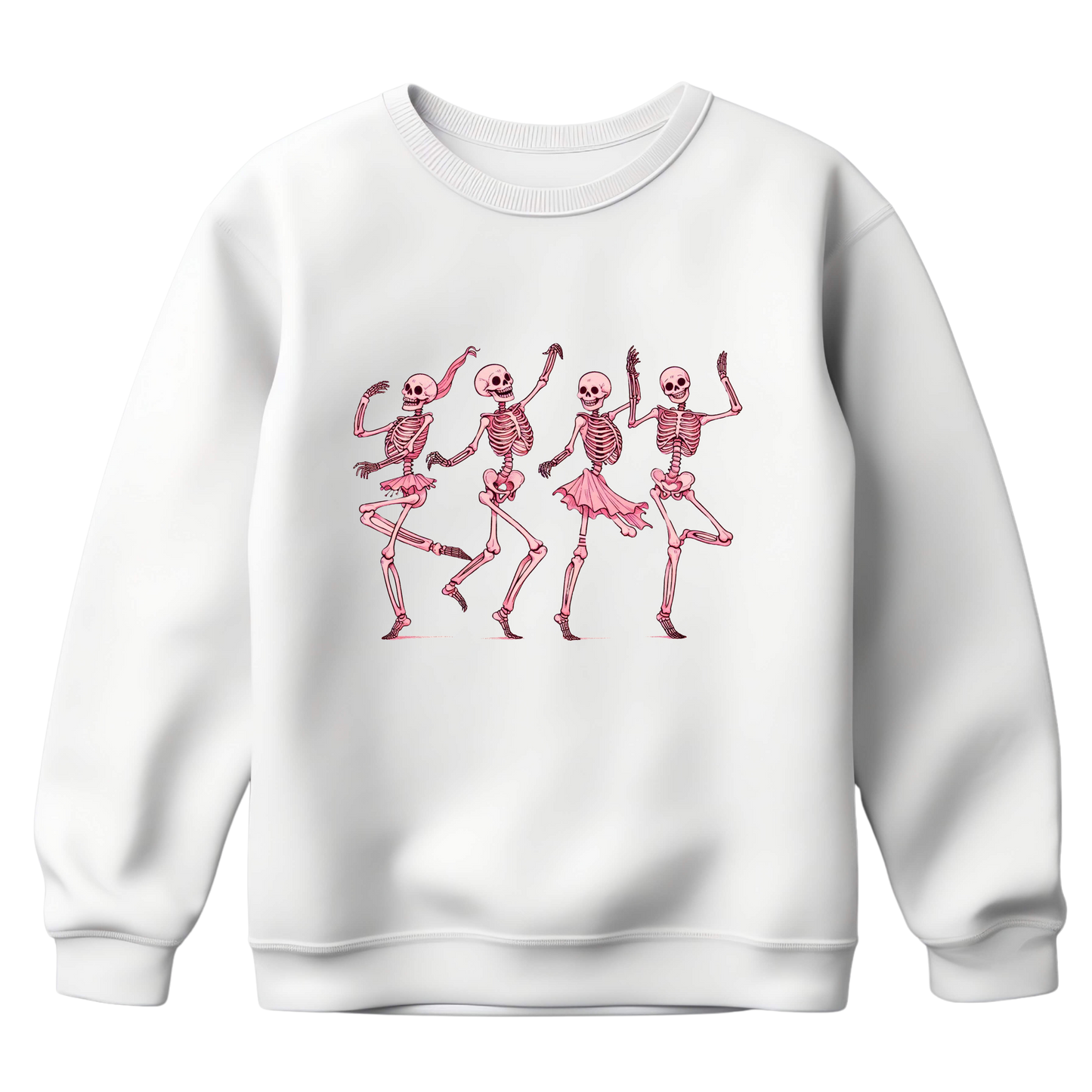 Sweat Harmonie Unisexe – Danse des Squelettes Roses