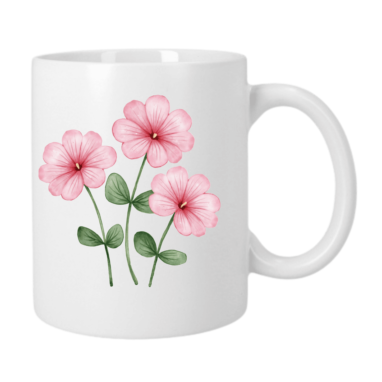 Mug Classique 325 ml - Fleurs Roses Délicates