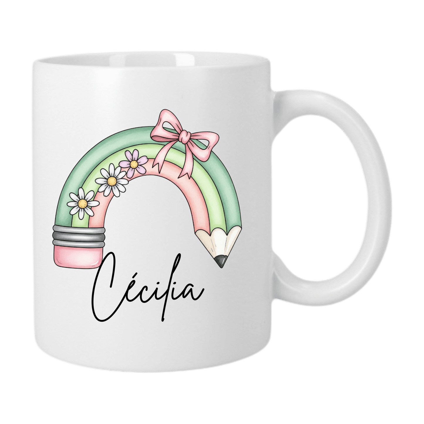 Mug Classique 325 ml - Crayon Arc-en-Ciel Pastel