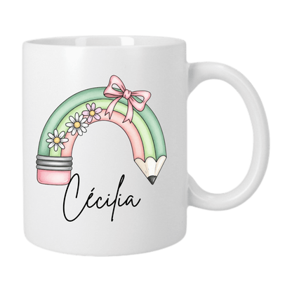 Mug Classique 325 ml - Crayon Arc-en-Ciel Pastel