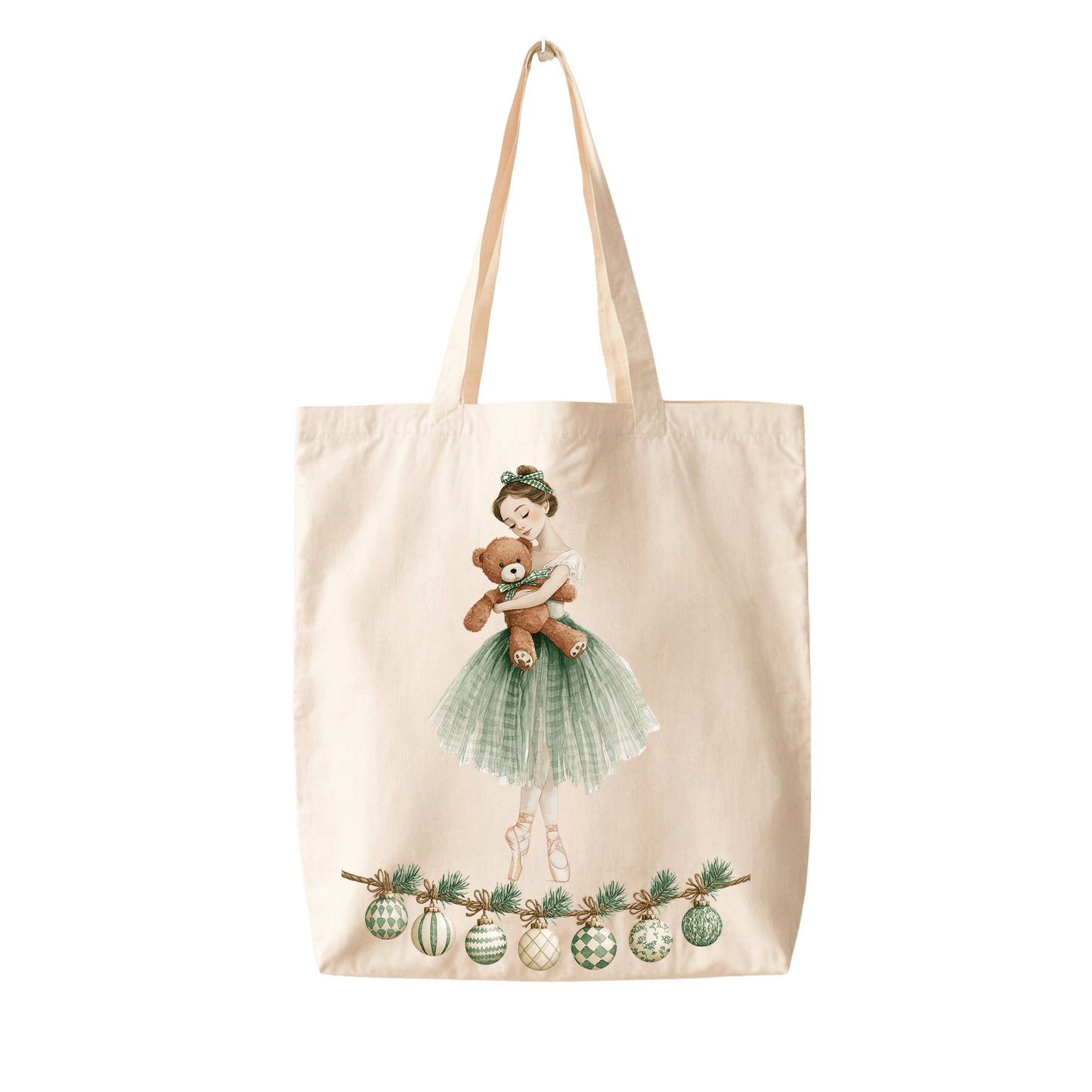 Tote Bag Coton – Ballerine & Guirlande