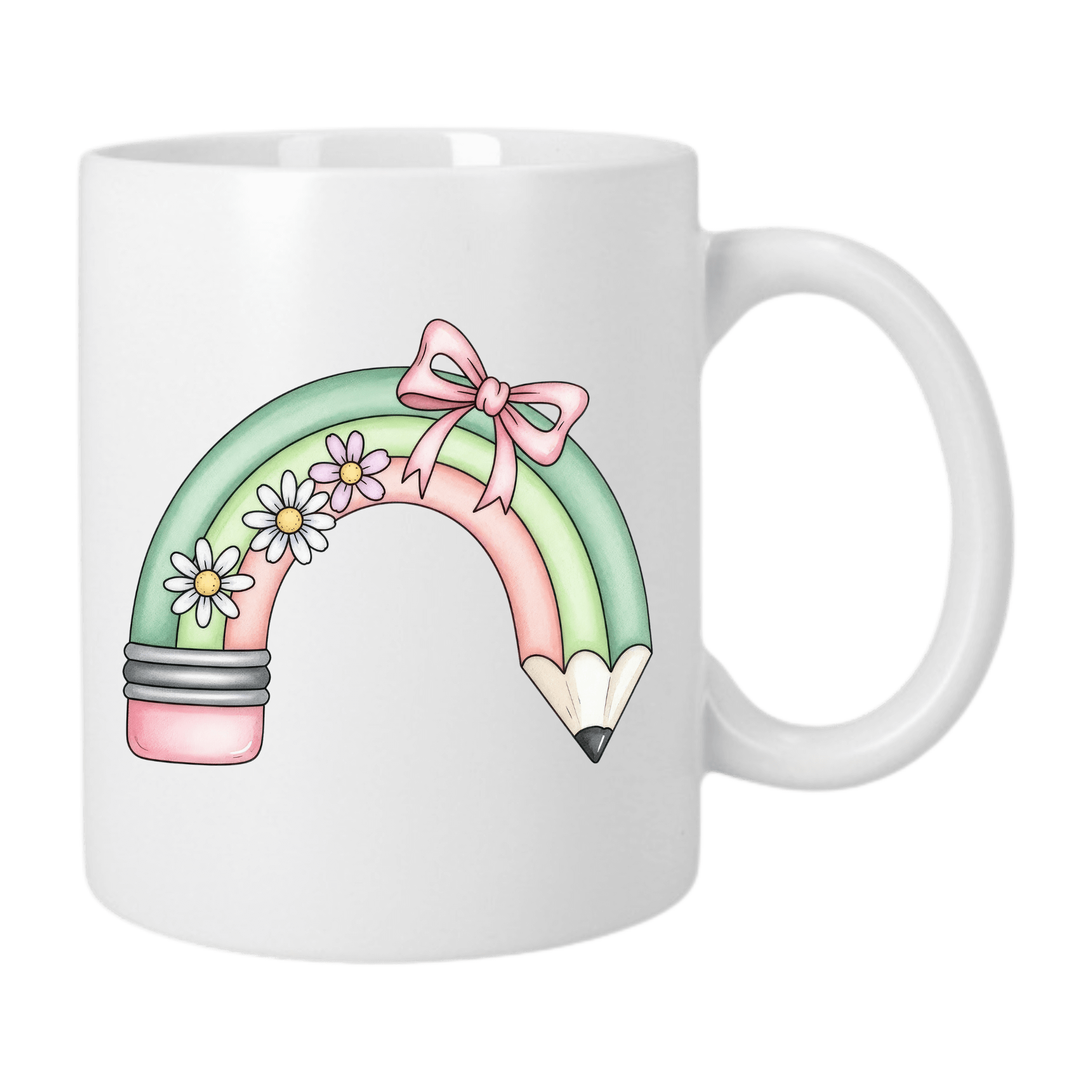 Mug Classique 325 ml - Crayon Arc-en-Ciel Pastel