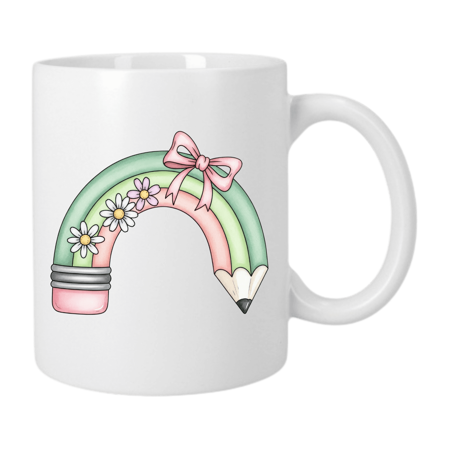 Mug Classique 325 ml - Crayon Arc-en-Ciel Pastel