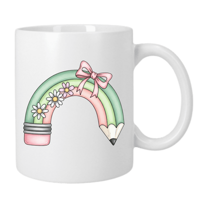 Mug Classique 325 ml - Crayon Arc-en-Ciel Pastel