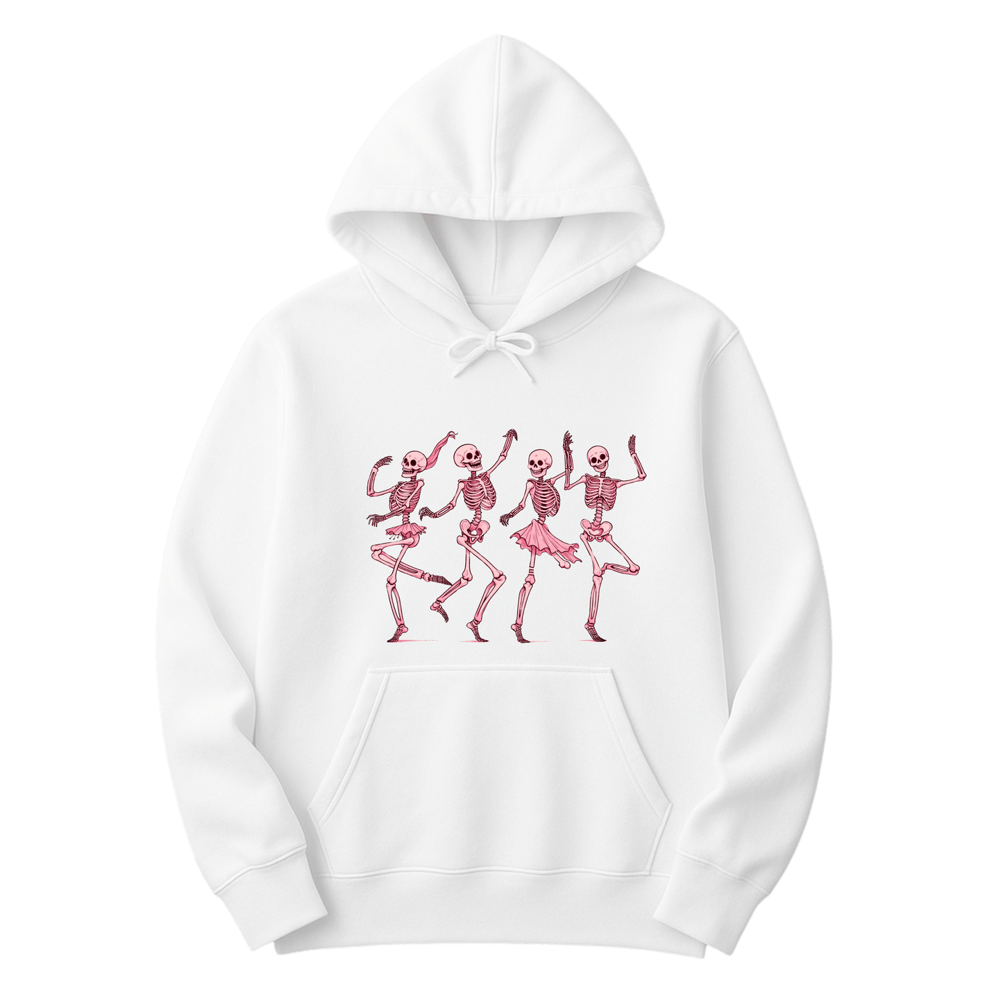 Sweat à capuche Cocoon Unisexe – Danse des Squelettes Roses