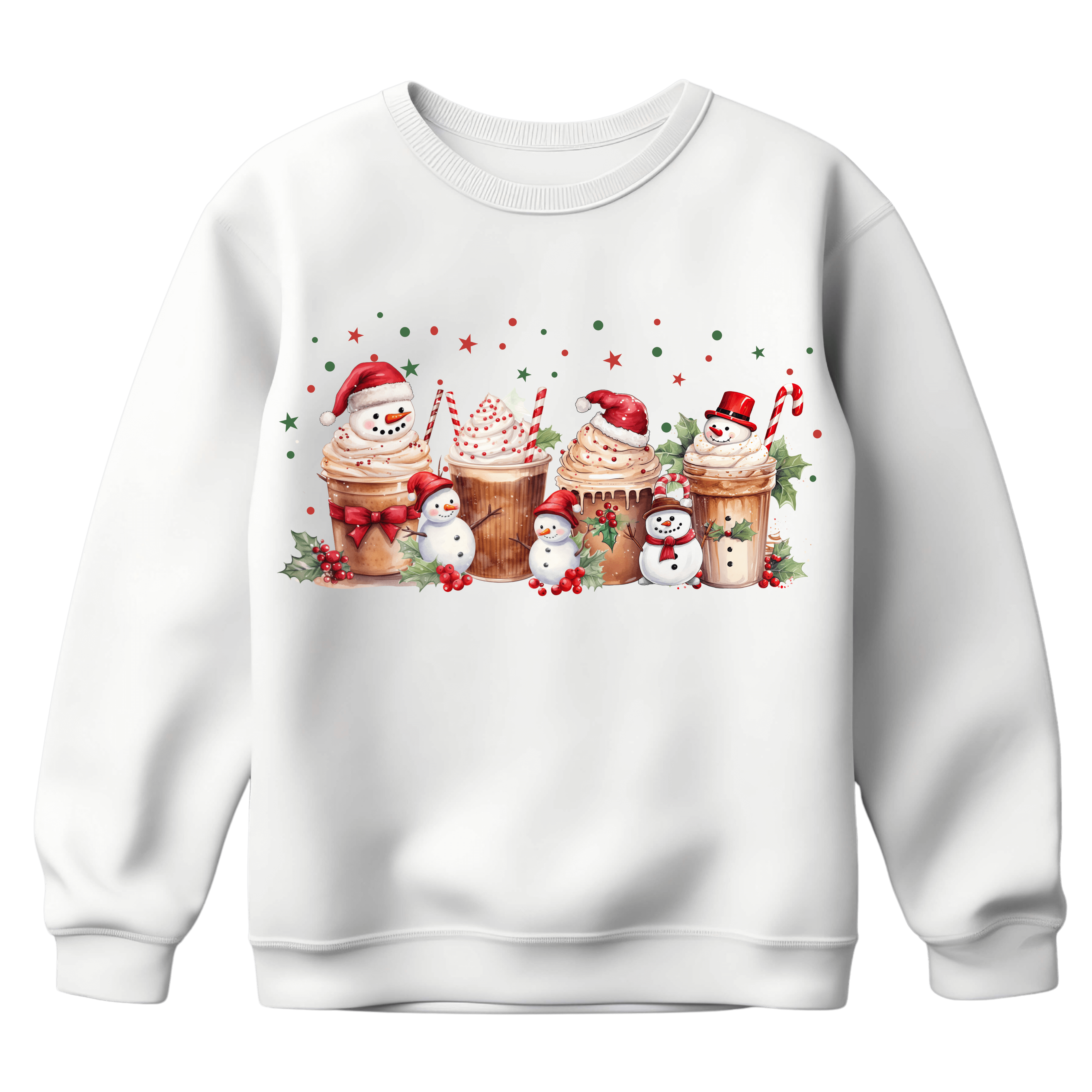 Sweat Harmonie Unisexe – Hot Cocoa Bonshommes