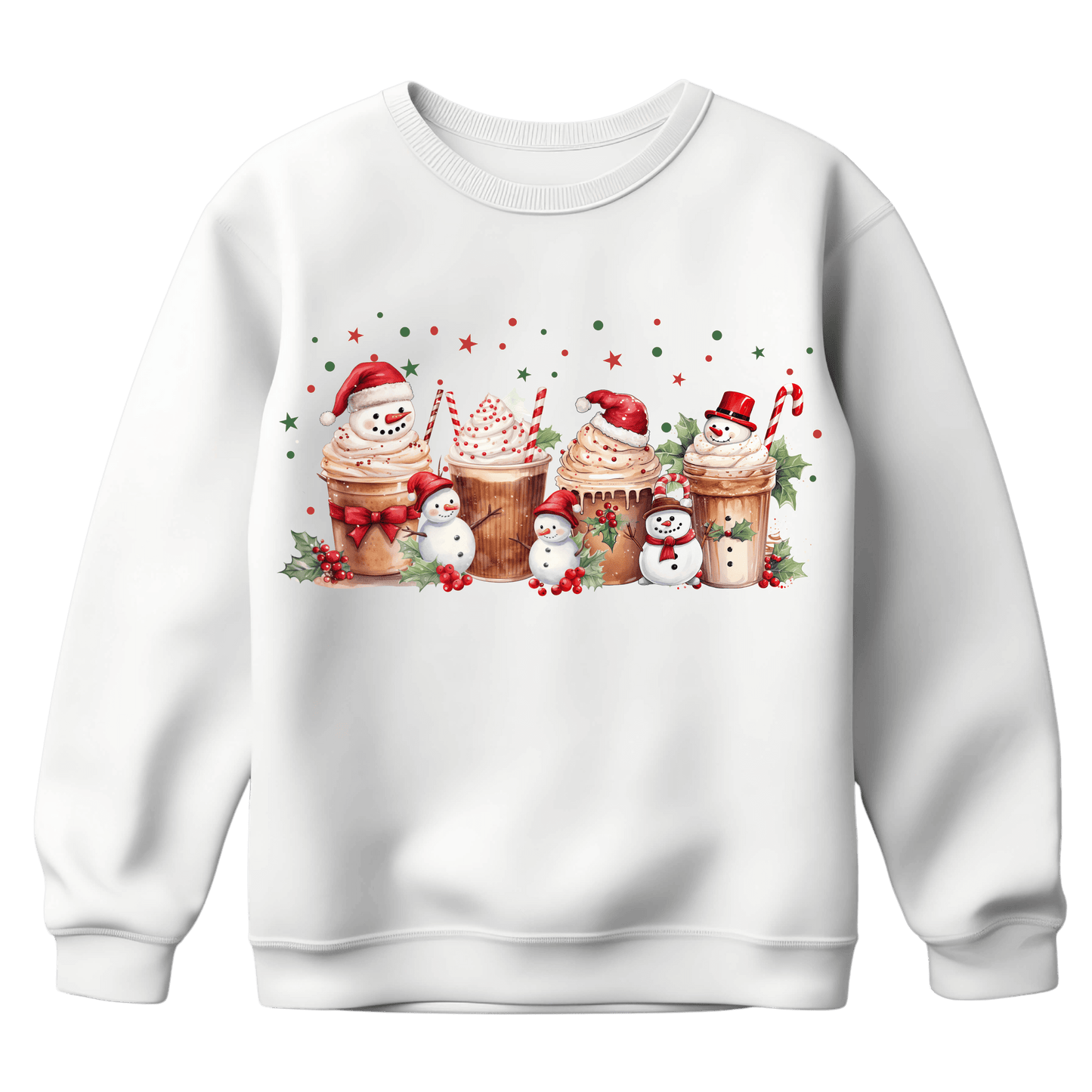 Sweat Harmonie Unisexe – Hot Cocoa Bonshommes