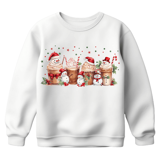 Sweat Harmonie Unisexe – Hot Cocoa Bonshommes