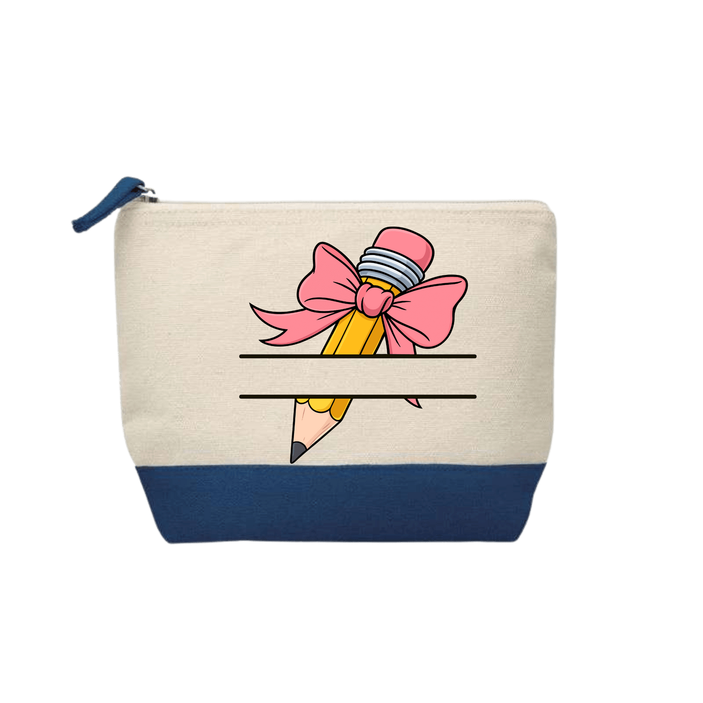 Trousse Voyageuse - Crayon & Noeud Rose