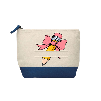 Trousse Voyageuse - Crayon & Noeud Rose