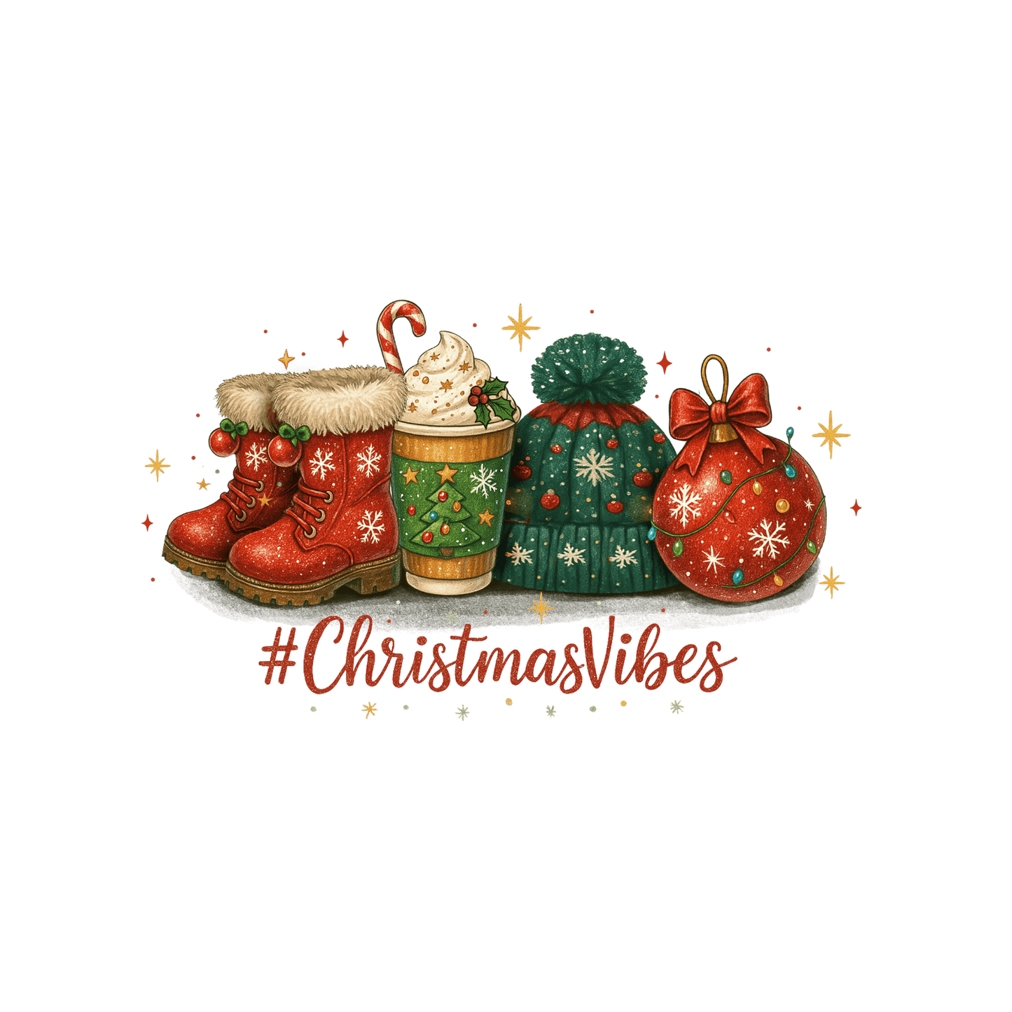 Transfert DTF – #ChristmasVibes