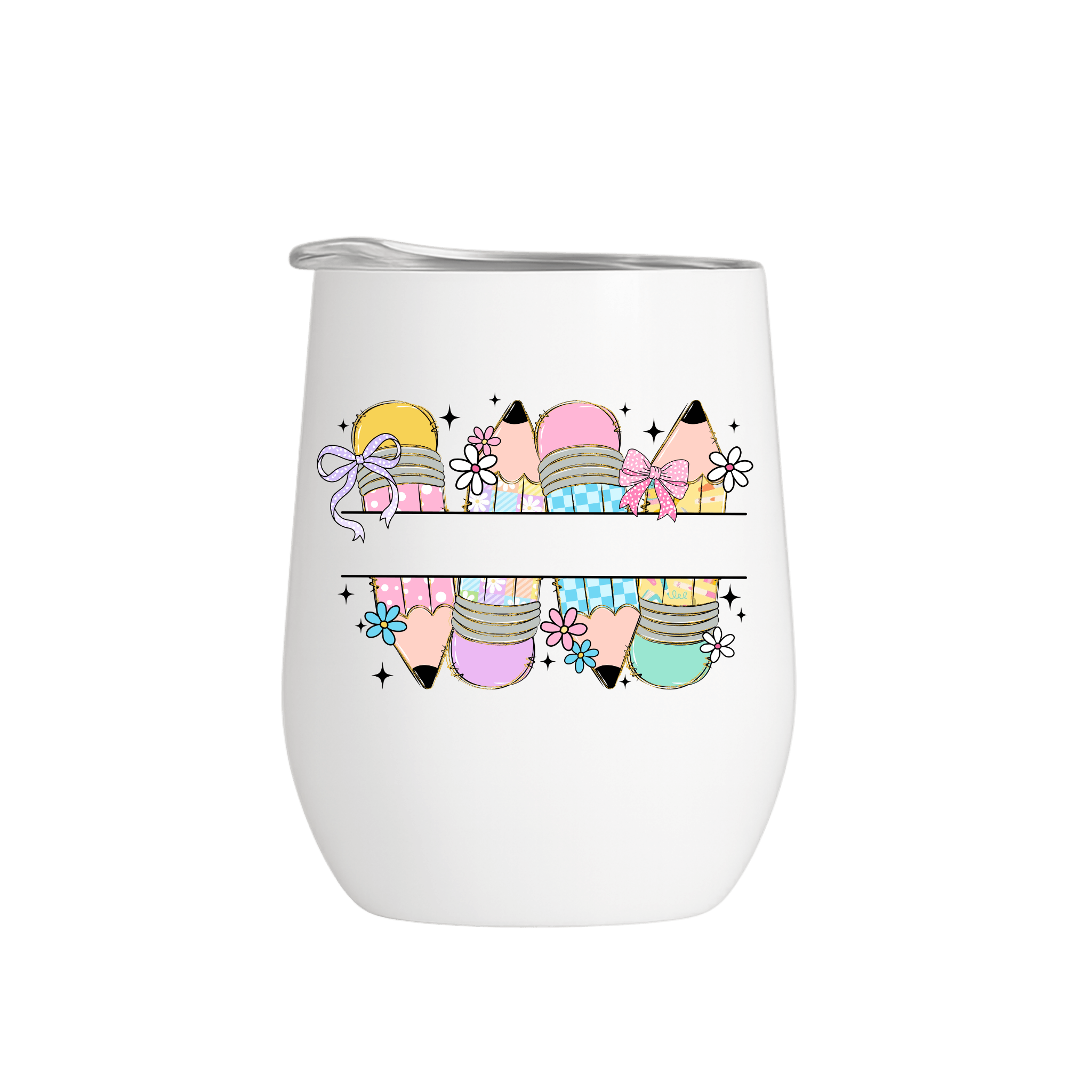 Tasse Nomade 340 ml - Crayons Pastels & Fleurs