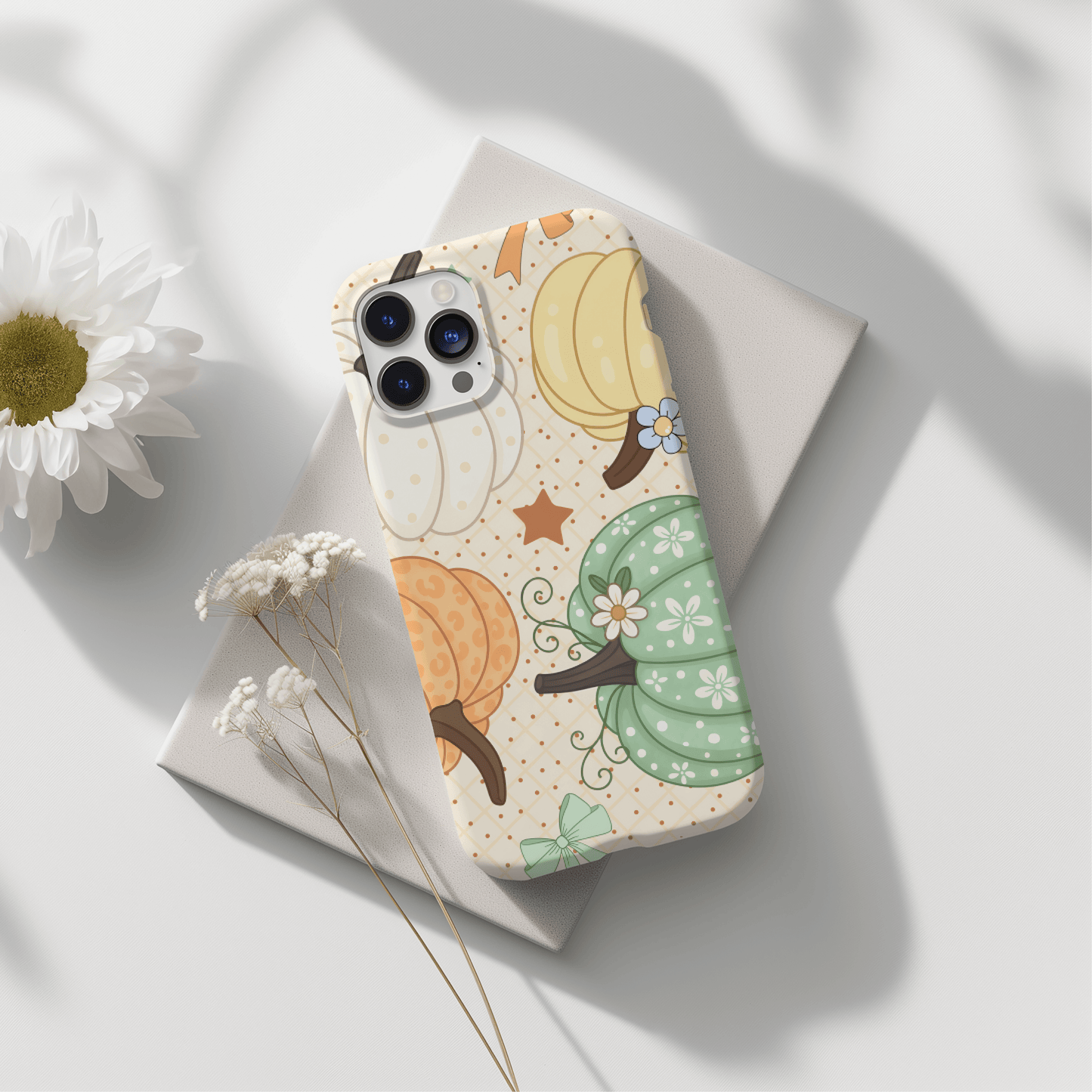 Coque iPhone – Citrouilles Pastel