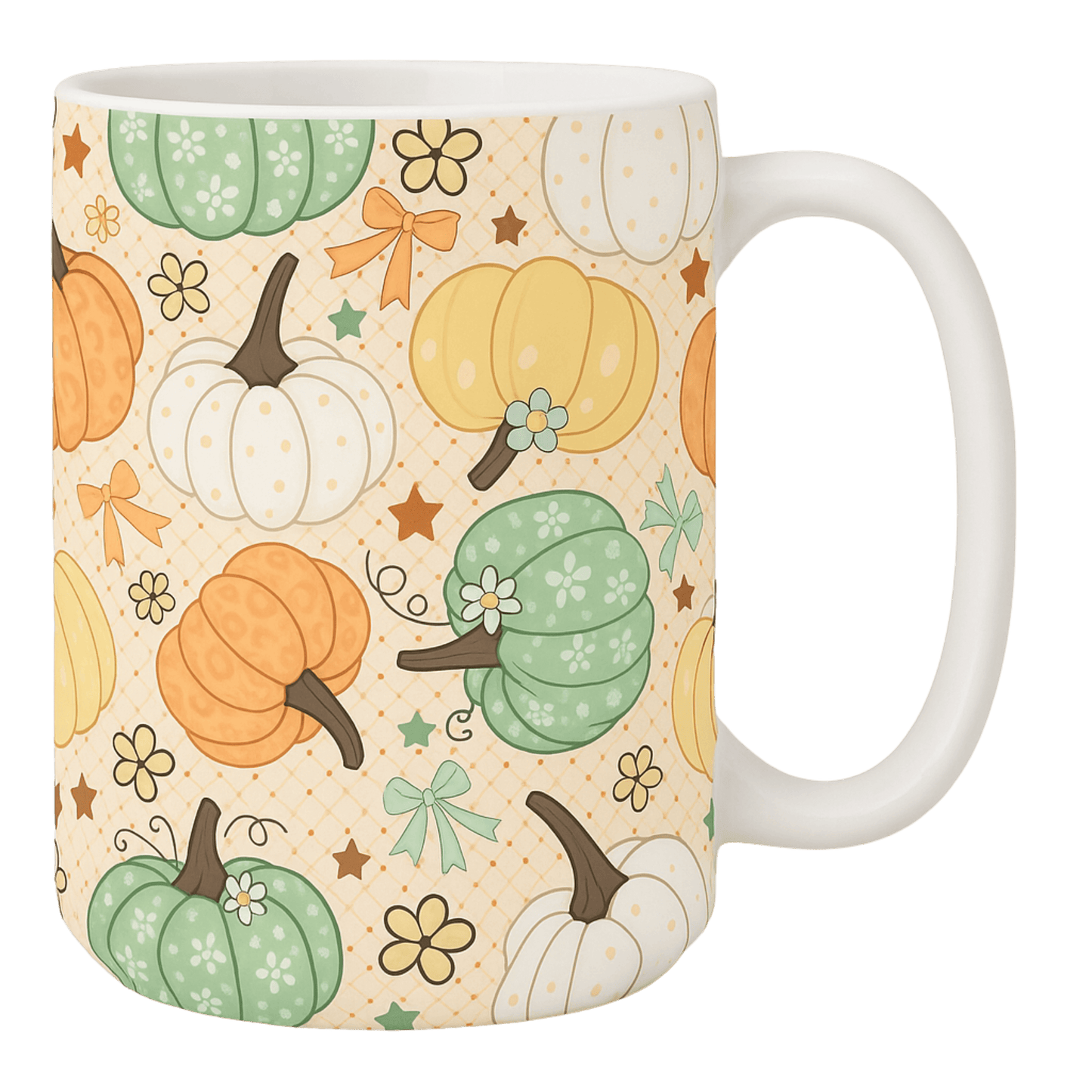 Mug Grande Aube 450 ml – Citrouilles Pastel