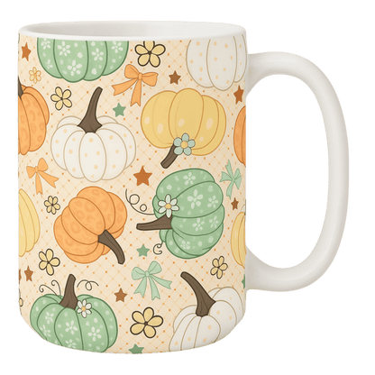 Mug Grande Aube 450 ml – Citrouilles Pastel