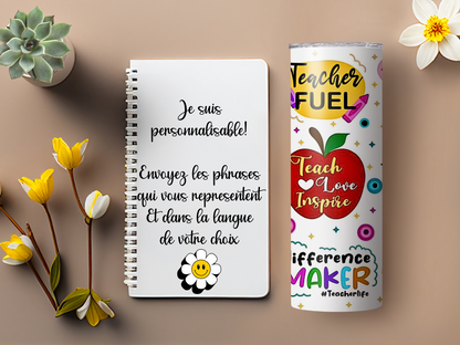 Gourde en Acier Inoxydable Personnalisable Teacher Fuel