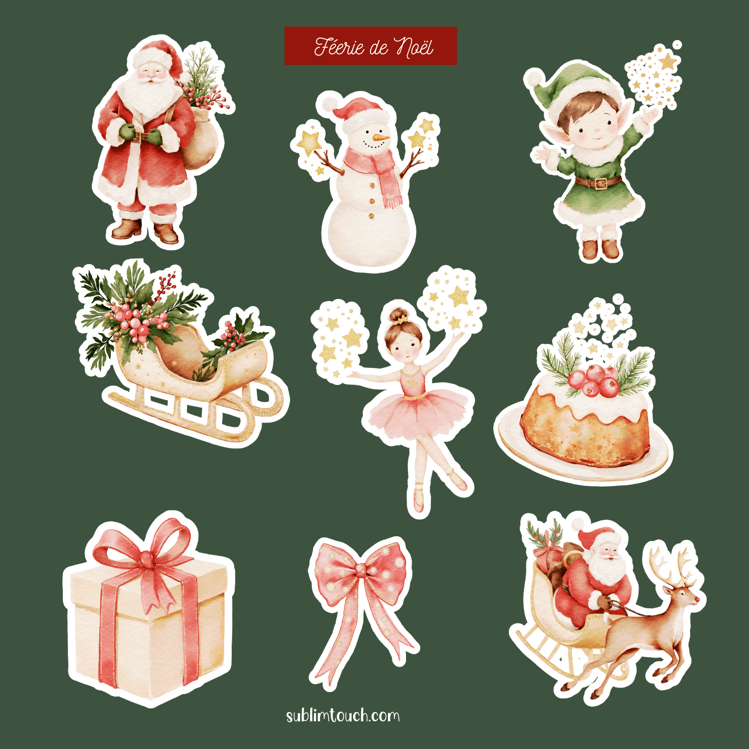 Sticker Sheet Noël – Pâtisseries & Magie