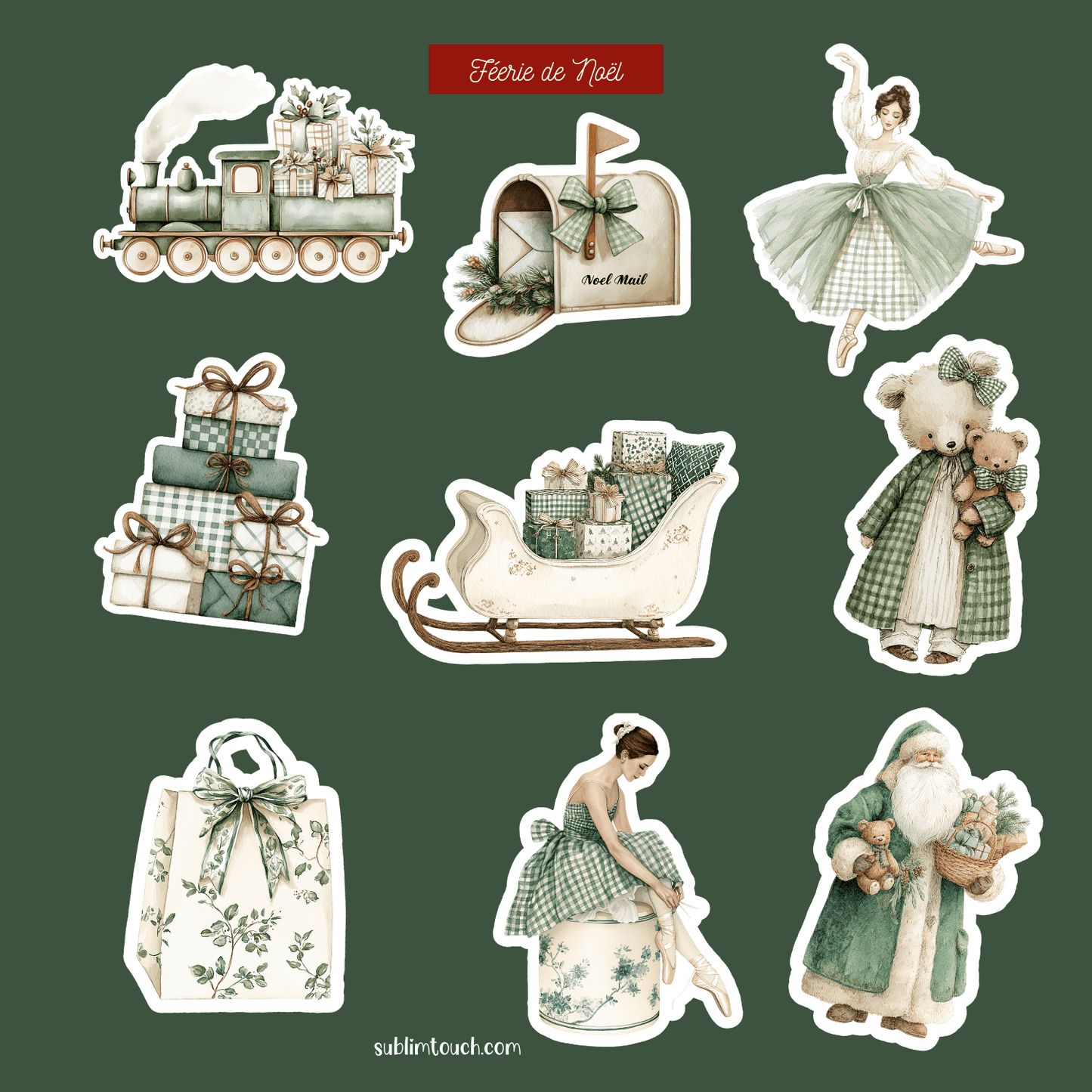 Sticker Sheet Noël – Ballet Féérique
