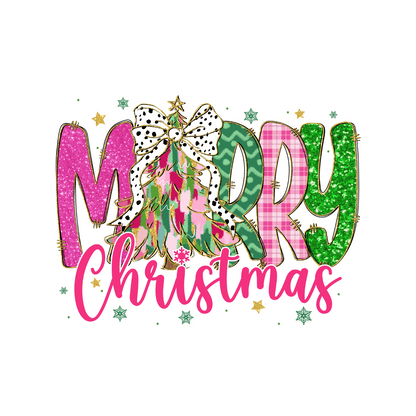 Transfert DTF – Merry Christmas Girly