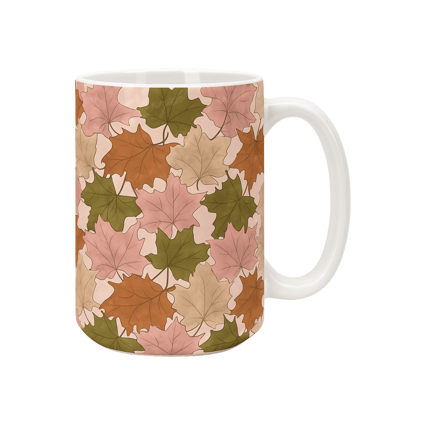 Mug Grande Aube 450 ml - Feuilles d'Érable Automnales