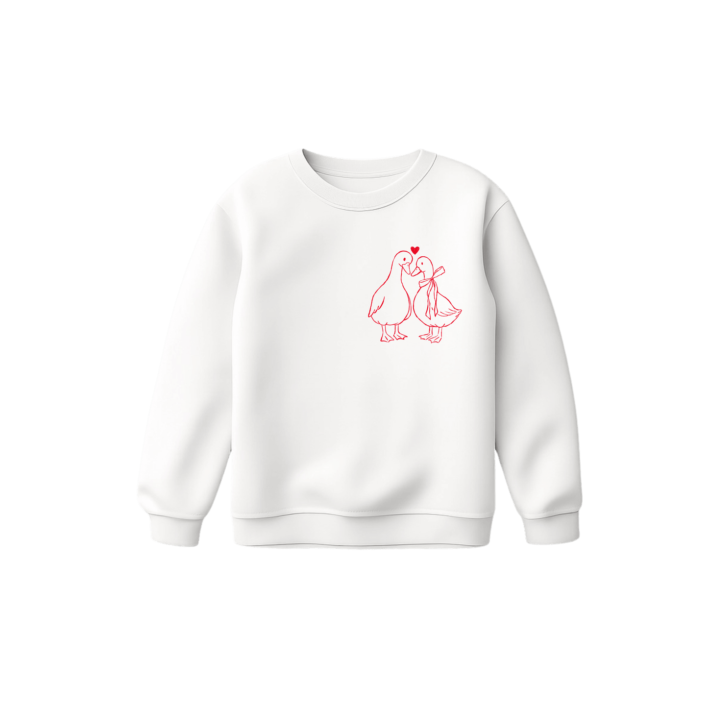 Sweat-shirt Saint-Valentin – Canards Amoureux