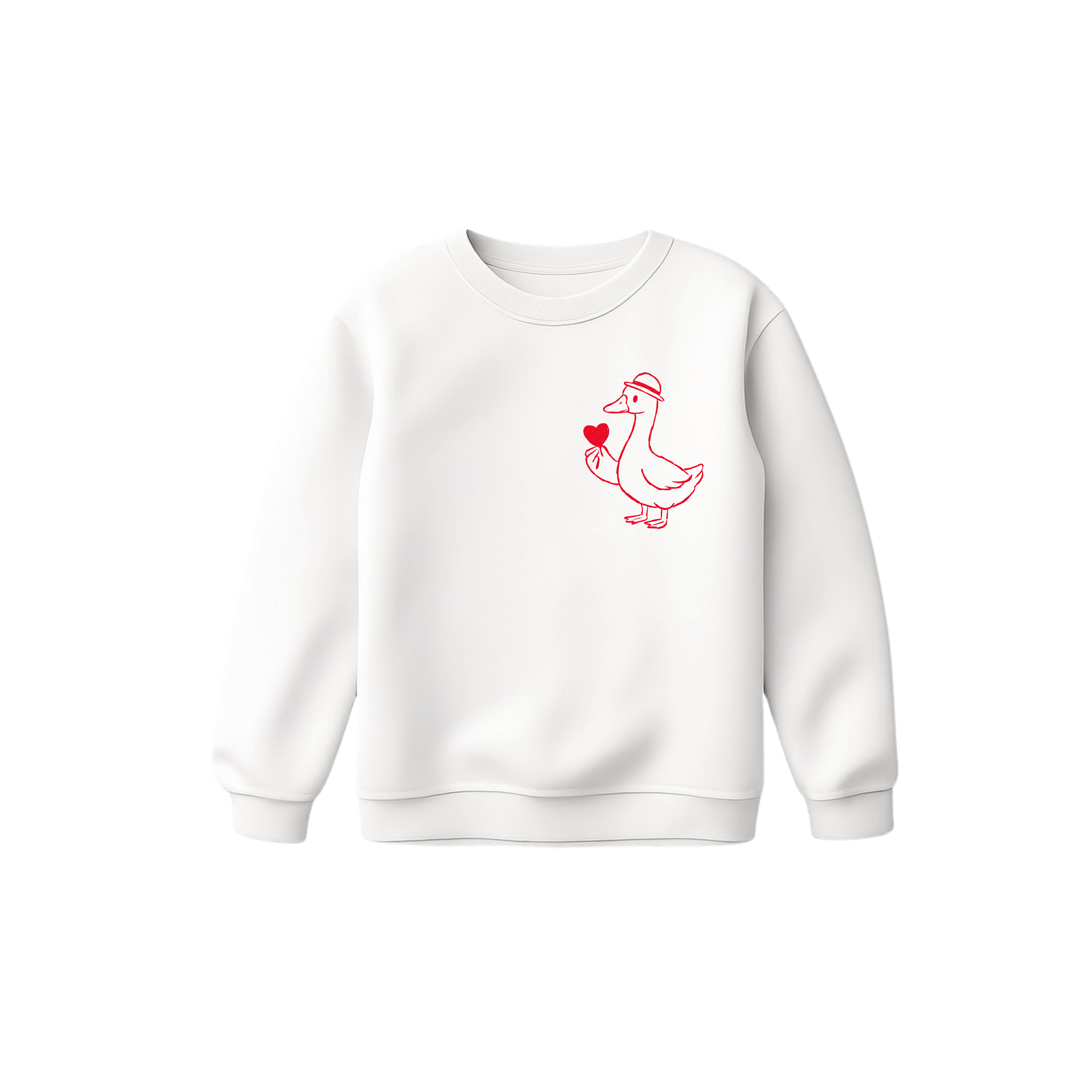 Sweat-shirt Saint-Valentin – Canard & Cœur