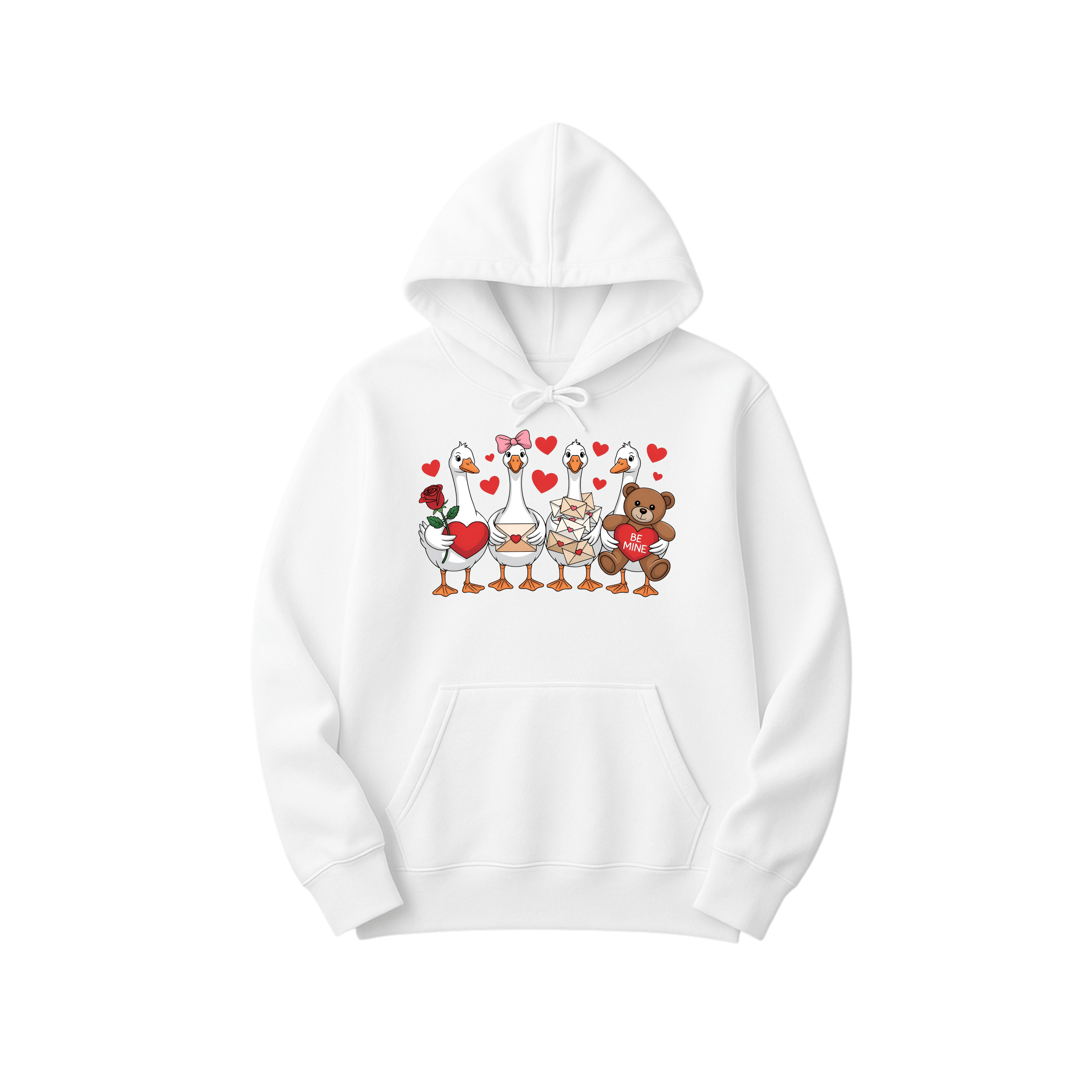 Hoodie Saint-Valentin – Les Oies Amoureuses