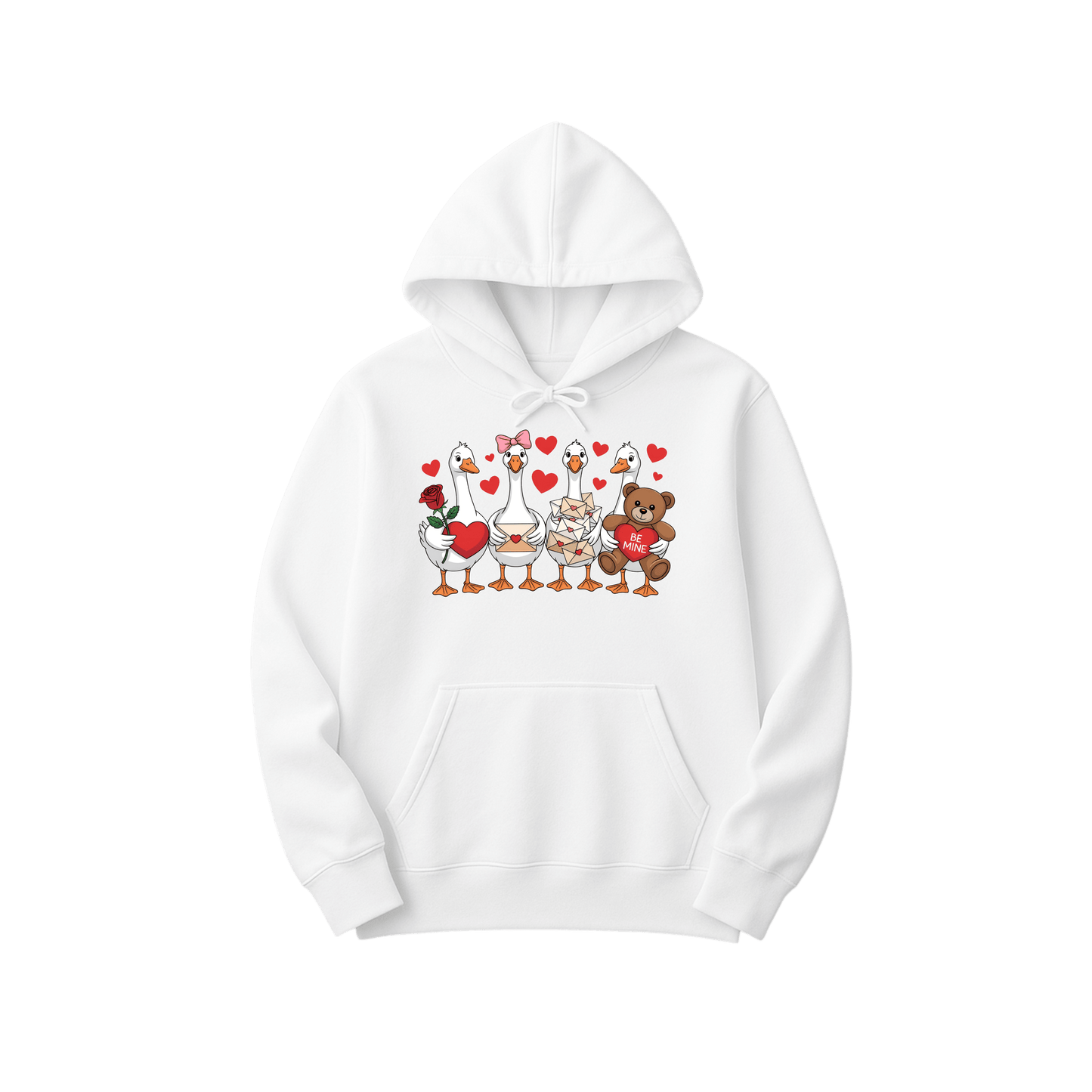 Hoodie Saint-Valentin – Les Oies Amoureuses